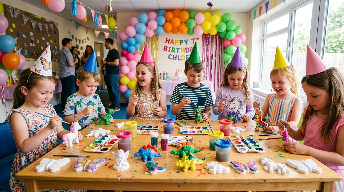 Niños en taller creativo DIY por ANAJE Events